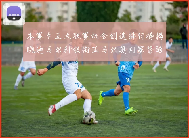 本赛季五大联赛机会创造排行榜揭晓迪马尔科领衔亚马尔奥利塞紧随其后